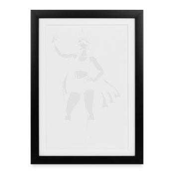Selfie Liberty : Clichés de Statue - Affiche encadrée (27 × 37 cm) - noir - Devant