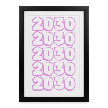 Purple 2030 - Framed poster (27 × 37 cm) - black - Front