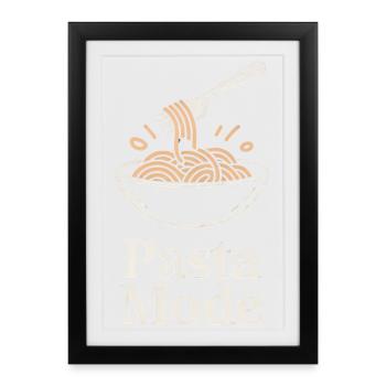 Pasta Fashion - Framed poster (27 × 37 cm) - black - Front