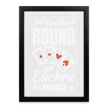 Encore un tour d’Euchre - Affiche encadrée (27 × 37 cm) - noir - Devant