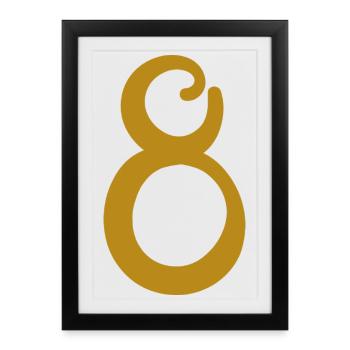 8 - Framed poster (27 × 37 cm) - black - Front