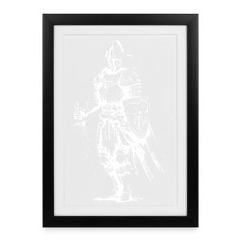 Skeleton Knight Armor - Framed poster (27 × 37 cm) - black - Front