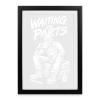 Car mechanic, mechatronics technician, car mechanic - Framed poster (27 × 37 cm) - black - Front