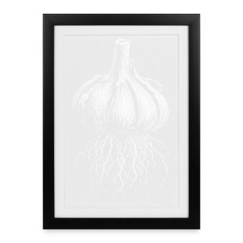 Ail - Affiche encadrée (27 × 37 cm) - noir - Devant