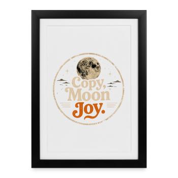 Lunar Joy Celestial Vintage Design - Framed poster (27 × 37 cm) - black - Front