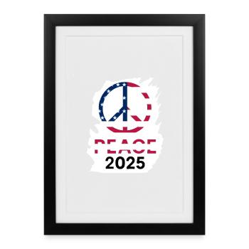 American Peace 2025 Philosophy - Framed poster (27 × 37 cm) - black - Front