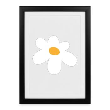 flower - Framed poster (27 × 37 cm) - black - Front