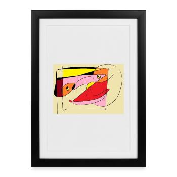 ibu - Framed poster (27 × 37 cm) - black - Front