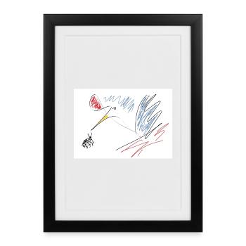 Look Right There! - Framed poster (27 × 37 cm) - black - Front