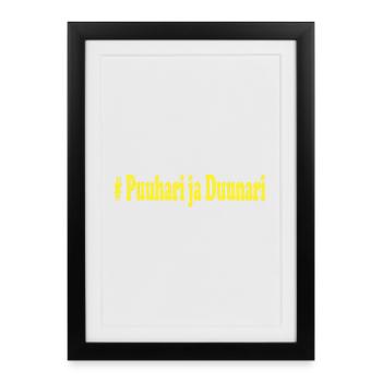 #Puuhari et Duunari - Affiche encadrée (27 × 37 cm) - noir - Devant