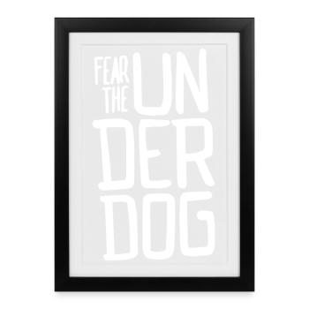 Fear the Unformer Dog Graphic T-Shirt - Framed poster (27 × 37 cm) - black - Front