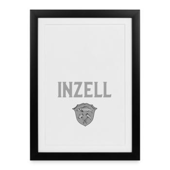 Inzell - Do taugts ma - Gerahmtes Poster (27 × 37 cm) - Schwarz - Vorne