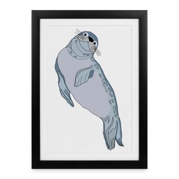 Sceau d’étanchéité - Affiche encadrée (27 × 37 cm) - noir - Devant