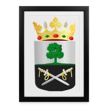 Wapen_van_Aalten - Framed poster (27 × 37 cm) - black - Front