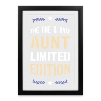 Aunt Limited Edition - Framed poster (27 × 37 cm) - black - Front