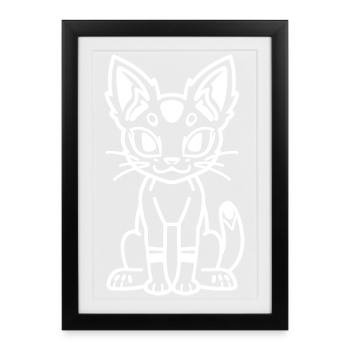 caracal - Framed poster (27 × 37 cm) - black - Front