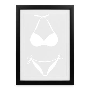 Summer Beach Holiday Outfit Summer Gift - Framed poster (27 × 37 cm) - black - Front