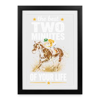 Two-Minute Race Performance - Framed poster (27 × 37 cm) - black - Front
