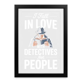Crime Thriller Books Readers Murder Secrets - Framed poster (27 × 37 cm) - black - Front