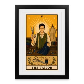 Schneider | Sewing Fashion Craft Tarot - Framed poster (27 × 37 cm) - black - Front
