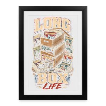 Longue durée de vie de la boîte de collectionneur de bandes dessinées - Affiche encadrée (27 × 37 cm) - noir - Devant