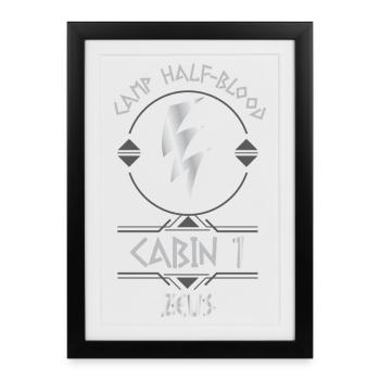 Cabin #1 in Camp Half Blood, Child of Zeus - Framed poster (27 × 37 cm) - black - Front
