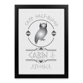 Cabin #6 in Camp Half Blood, Child of Athena - Framed poster (27 × 37 cm) - black - Front