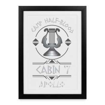 Cabin #7 in Camp Half Blood, Child of Apollo - Framed poster (27 × 37 cm) - black - Front