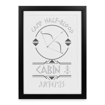 Cabin #8 in Camp Half Blood, Child of Artemis - Framed poster (27 × 37 cm) - black - Front