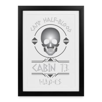 Cabin #13 in Camp Half Blood, Child of Hades - Framed poster (27 × 37 cm) - black - Front