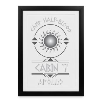 Cabin #7 in Camp Half Blood, Child of Apollo - Framed poster (27 × 37 cm) - black - Front