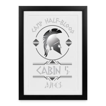 Cabin #5 in Camp Half Blood, Child of Ares - Framed poster (27 × 37 cm) - black - Front