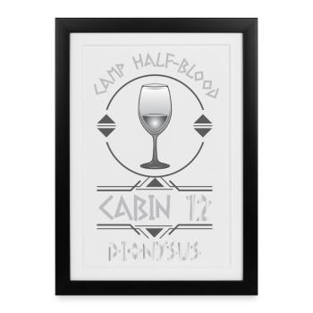 Cabin #12 in Camp Half Blood, Child of Dionysus - Framed poster (27 × 37 cm) - black - Front