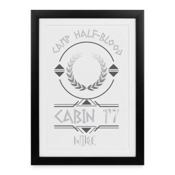 Cabin #17 in Camp Half Blood, Child of Goddess Nik - Framed poster (27 × 37 cm) - black - Front