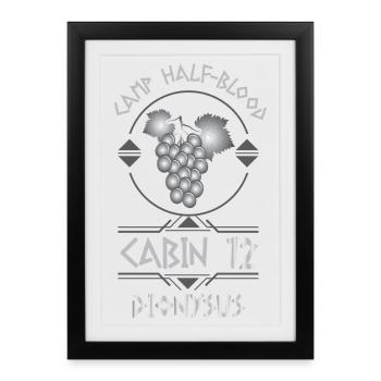 Cabin #12 in Camp Half Blood, Child of Dyonisus - Framed poster (27 × 37 cm) - black - Front