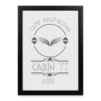 Cabin #17 in Camp Half Blood, Child of Goddess Nik - Framed poster (27 × 37 cm) - black - Front