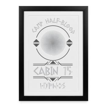 Cabin #15 in Camp Half Blood, Child of Hypnos - Framed poster (27 × 37 cm) - black - Front