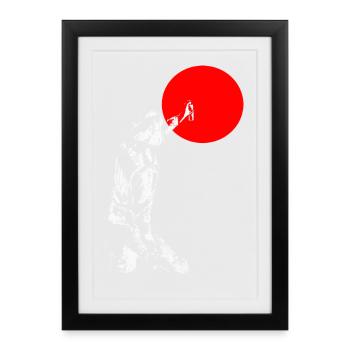 sprayer mit punkt - Affiche encadrée (27 × 37 cm) - noir - Devant