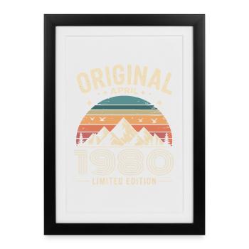 February 1980 – Legend of the Peaks and Mountains - Framed poster (27 × 37 cm) - black - Front