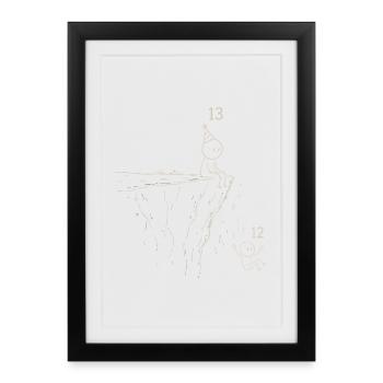 Level 13 Unlocked | 13 Year Anniversary Gift - Framed poster (27 × 37 cm) - black - Front