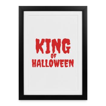 King of Halloween Spooky Font Design - Framed poster (27 × 37 cm) - black - Front