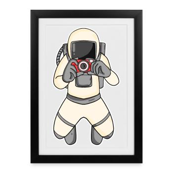 Astronaut Photographer Photography - Framed poster (27 × 37 cm) - black - Front
