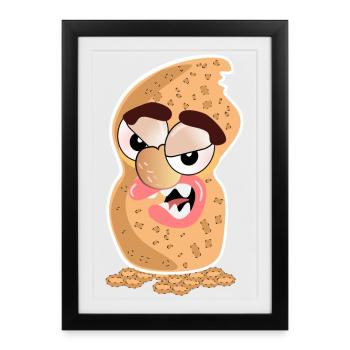 Peanut Cartoon - Framed poster (27 × 37 cm) - black - Front