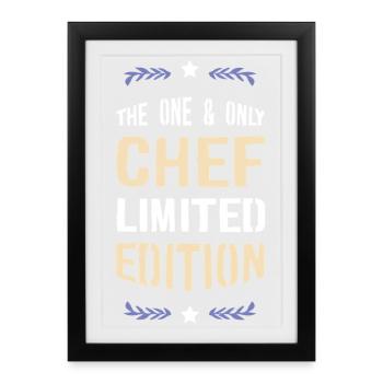 The One and Only Chef - Limited Edition - Framed poster (27 × 37 cm) - black - Front