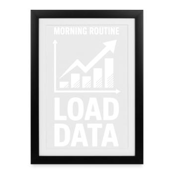 Data Analyst Saying Funny Data Analyst Gift - Framed poster (27 × 37 cm) - black - Front