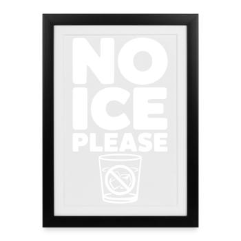 No Please - Framed poster (27 × 37 cm) - black - Front
