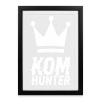 T-shirt KOM HUNTER à motif couronne - Affiche encadrée (27 × 37 cm) - noir - Devant