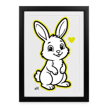 Suzy_the_Rabbit - Affiche encadrée (27 × 37 cm) - noir - Devant