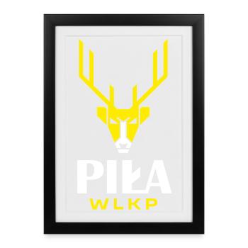 City Saw Deer Logo - Framed poster (27 × 37 cm) - black - Front