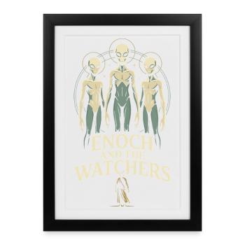 Enoch et les Observateurs - Affiche encadrée (27 × 37 cm) - noir - Devant